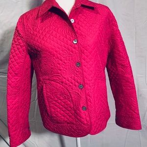 Chico’s Fuchsia Quilted Jacket #C3